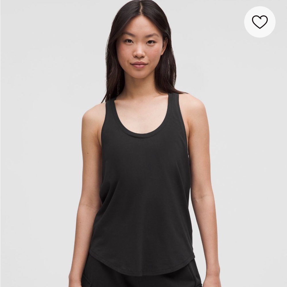 Lululemon Cotton Love Tank - Black- Size 2